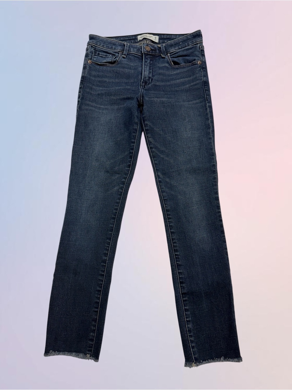 ABERCROMBIE & FITCH Women’s 2S SUPER SKINNY ANKLE Blue Jeans